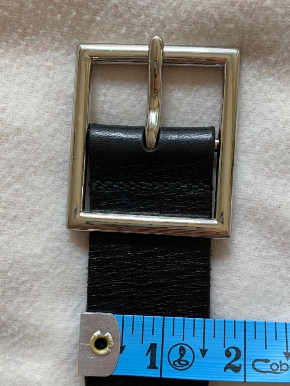 Urban Outfitters Square Buckle Leather Belt
